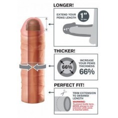 Mini Large Estensione Pene Fantasy X-Tensions Colore Pelle  Skin