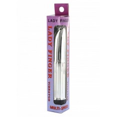 Vibratore Punto G Lady Finger Argento e Oro