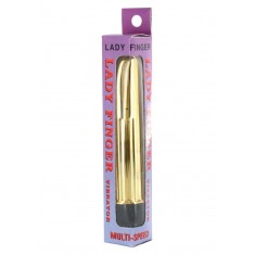 Vibratore Punto G Lady Finger Argento e Oro